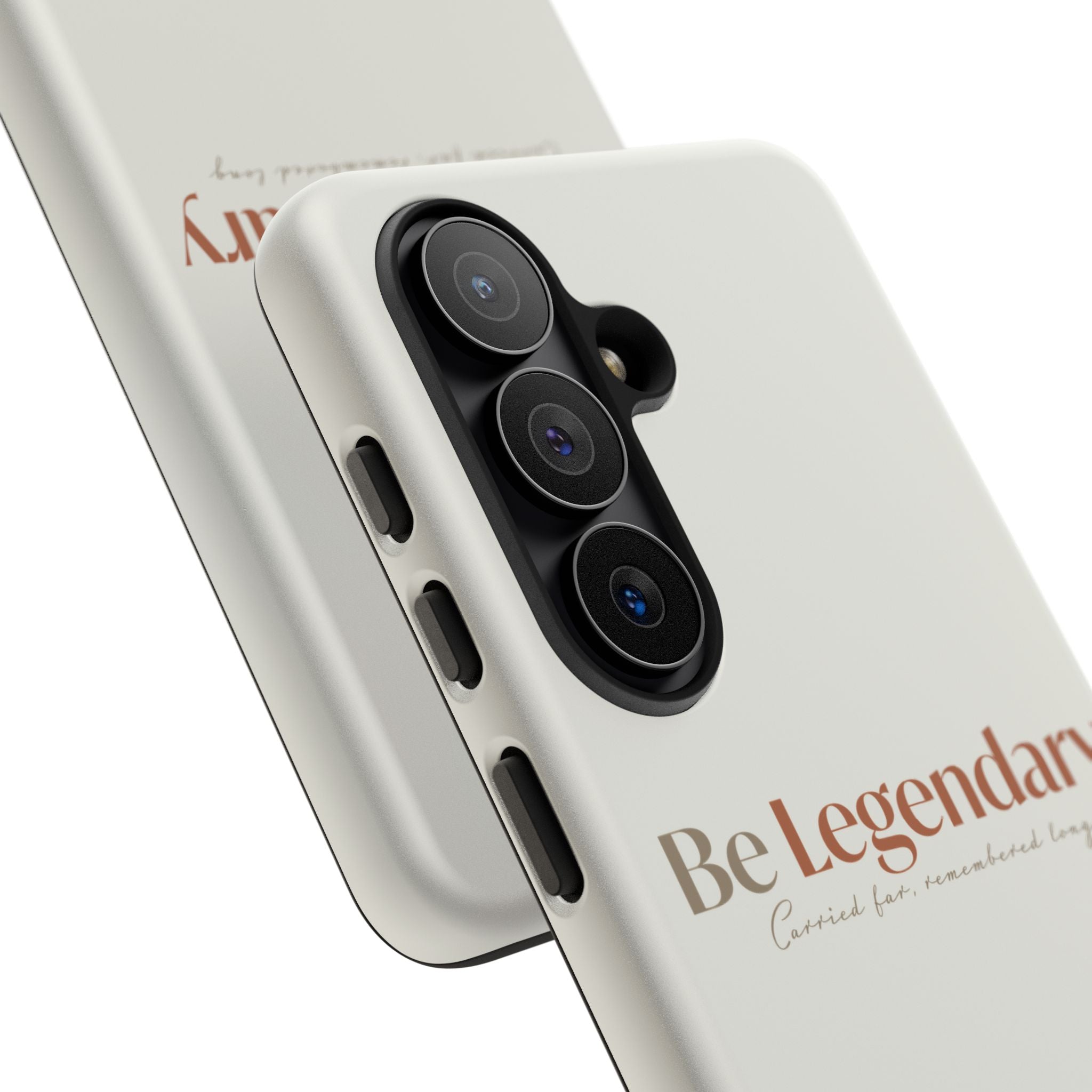 Be Legendary Tough Phone Case — Minimal Motivational Protective Cover