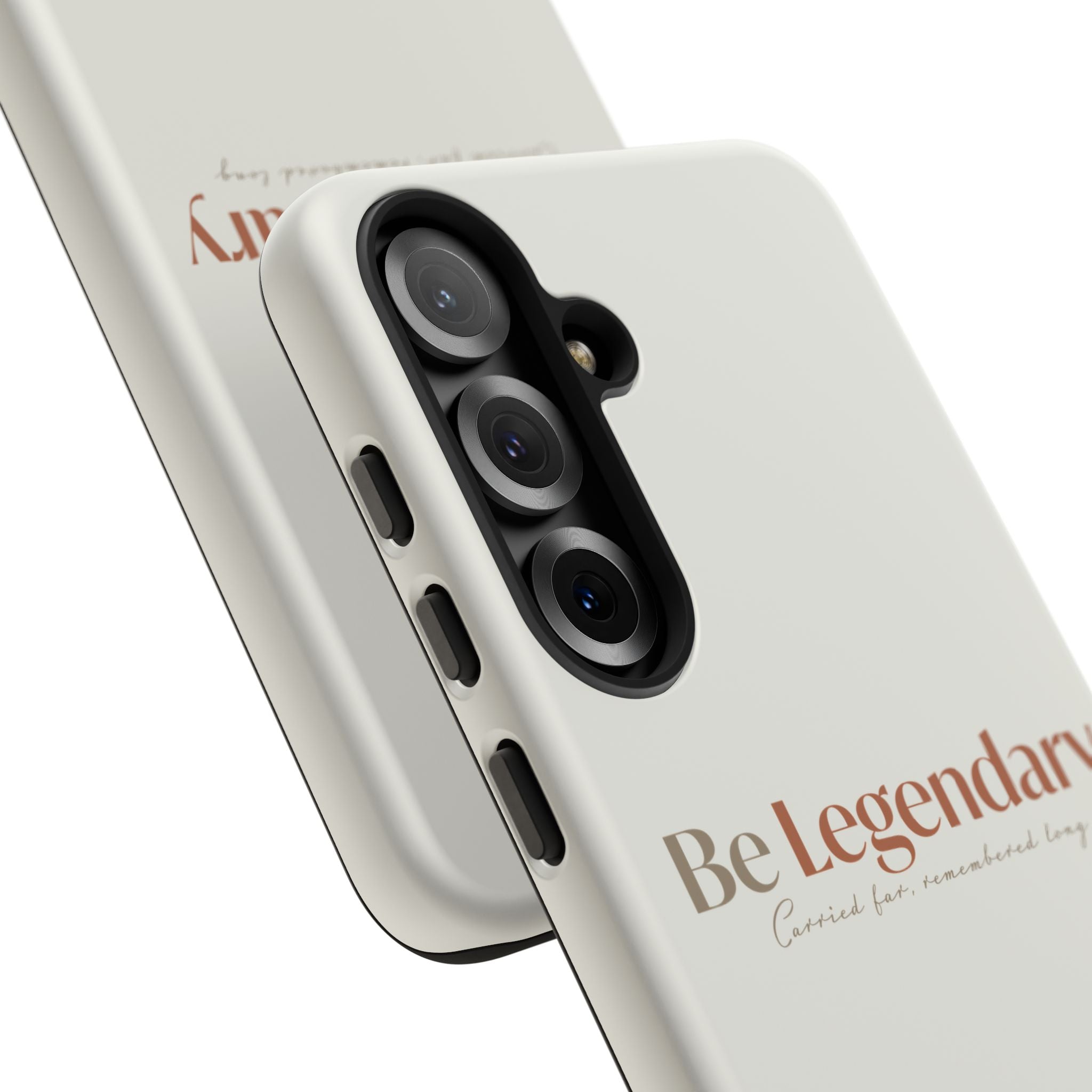 Be Legendary Tough Phone Case — Minimal Motivational Protective Cover