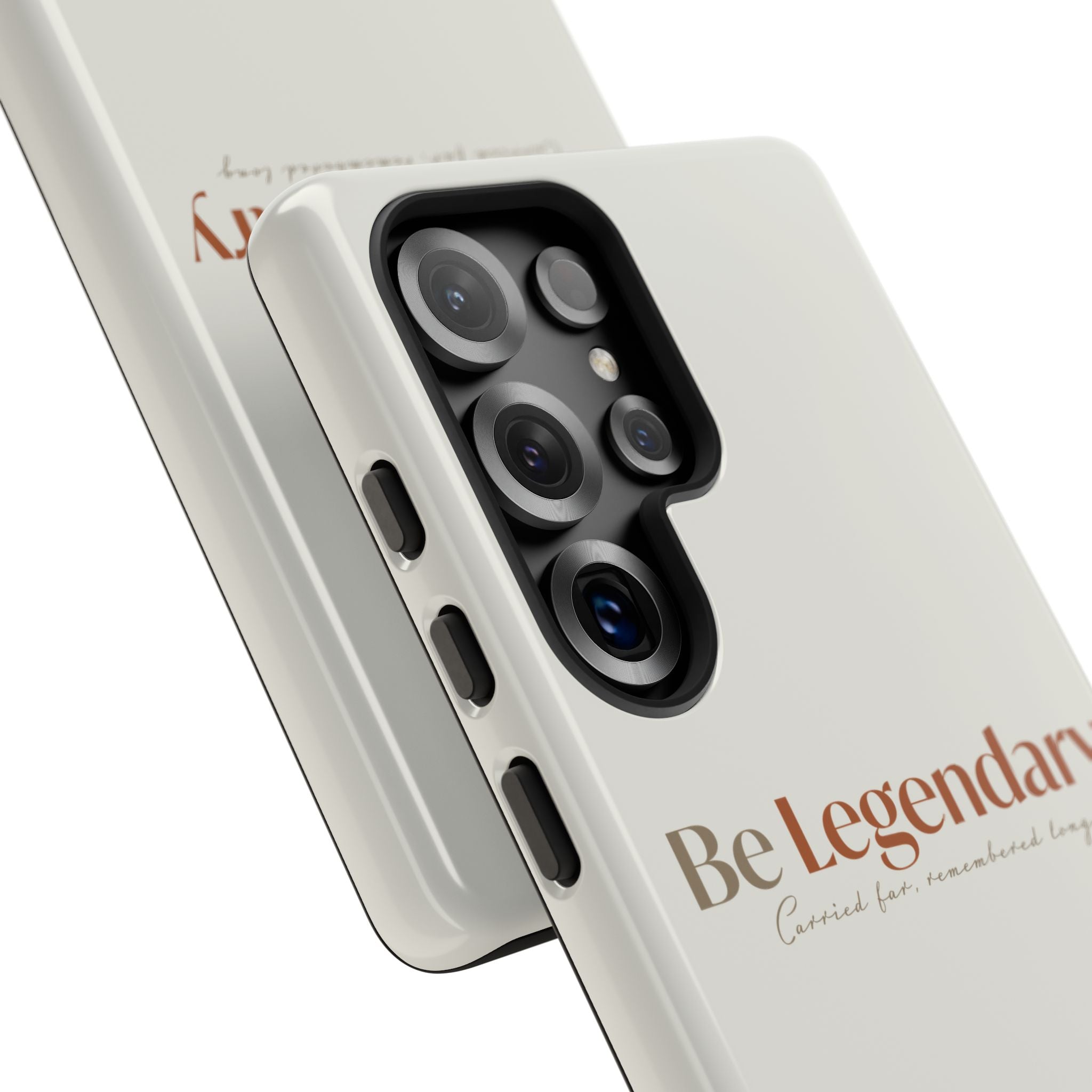 Be Legendary Tough Phone Case — Minimal Motivational Protective Cover