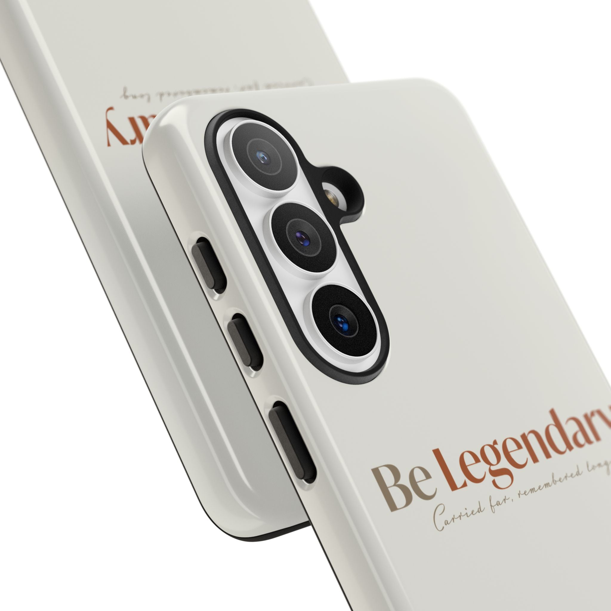 Be Legendary Tough Phone Case — Minimal Motivational Protective Cover