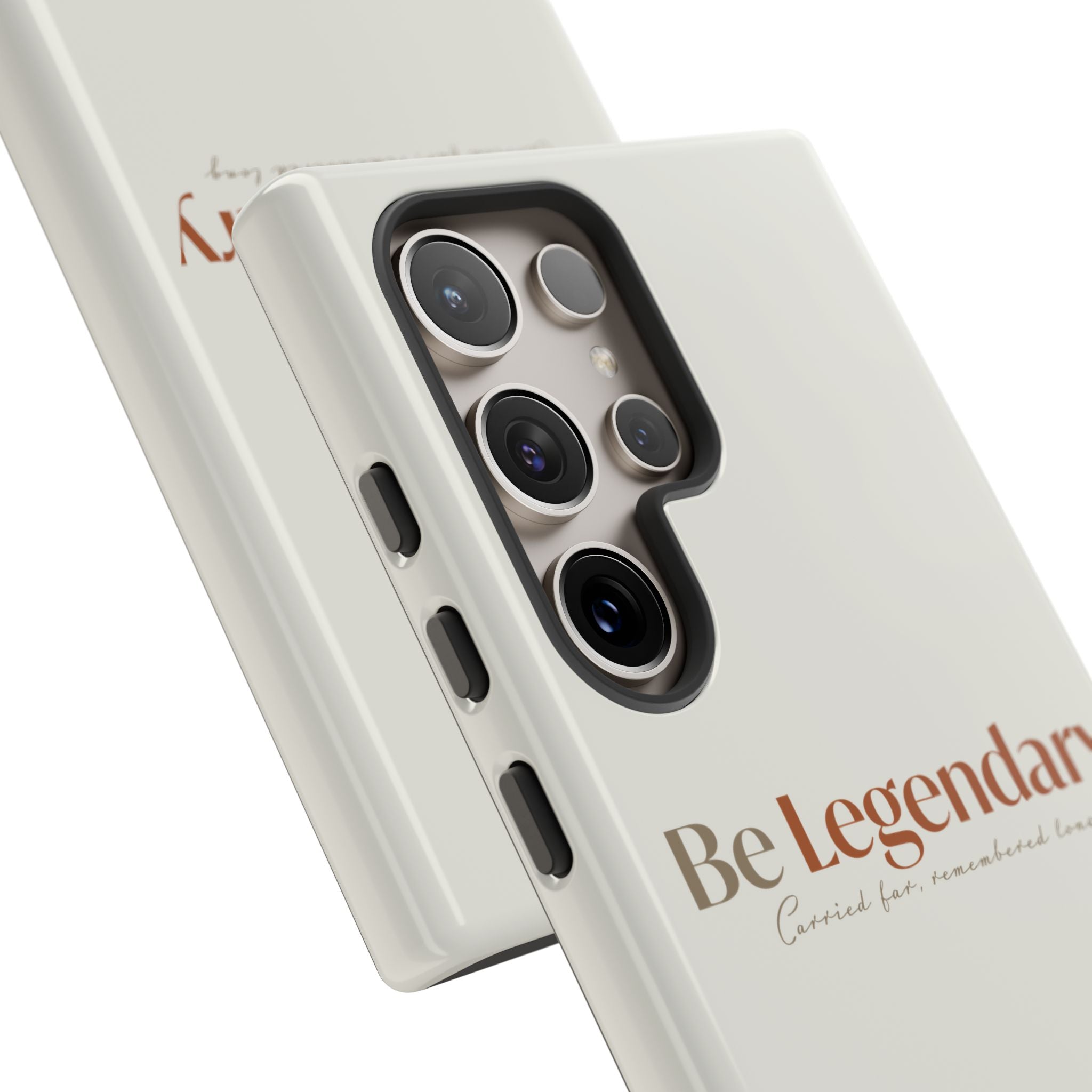 Be Legendary Tough Phone Case — Minimal Motivational Protective Cover