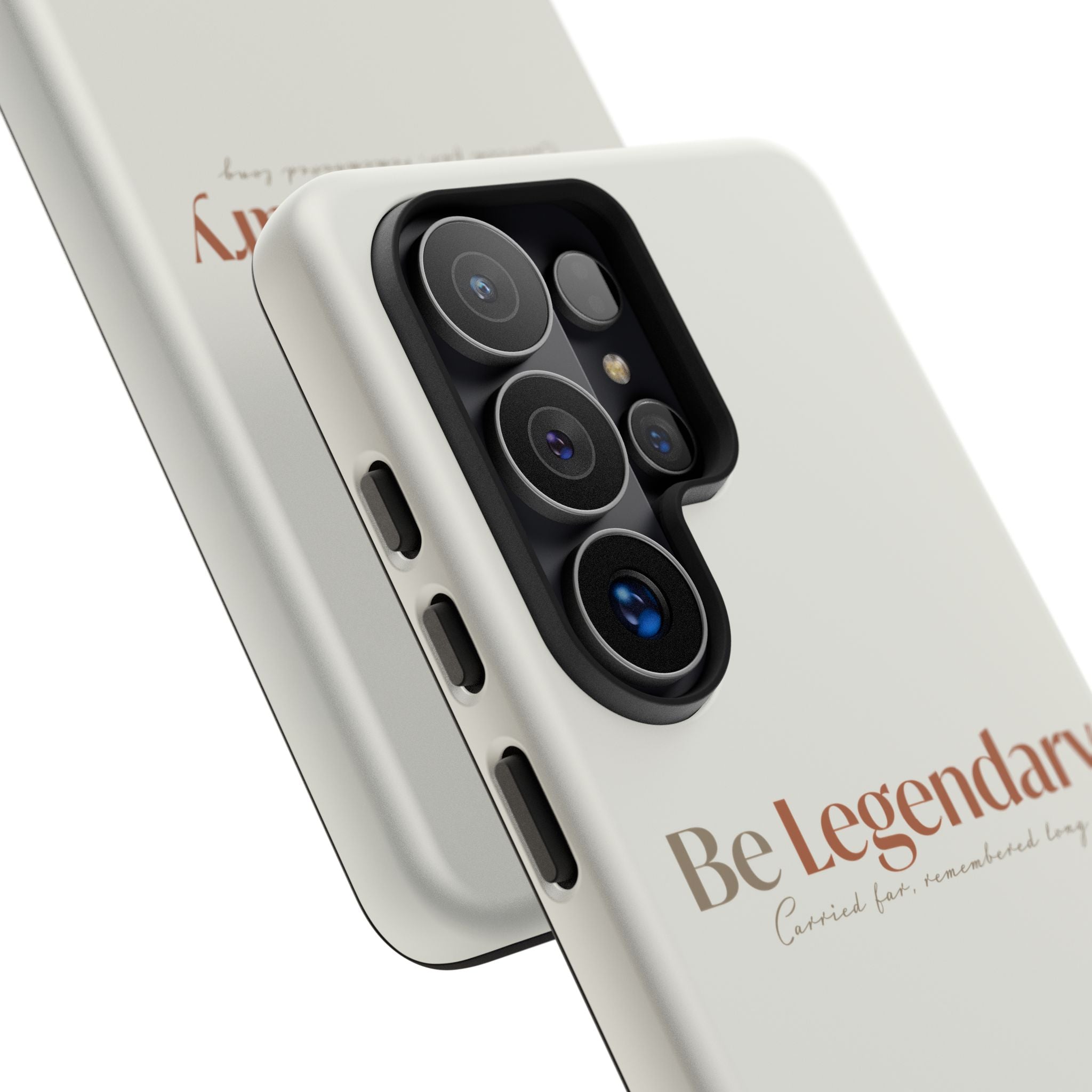Be Legendary Tough Phone Case — Minimal Motivational Protective Cover