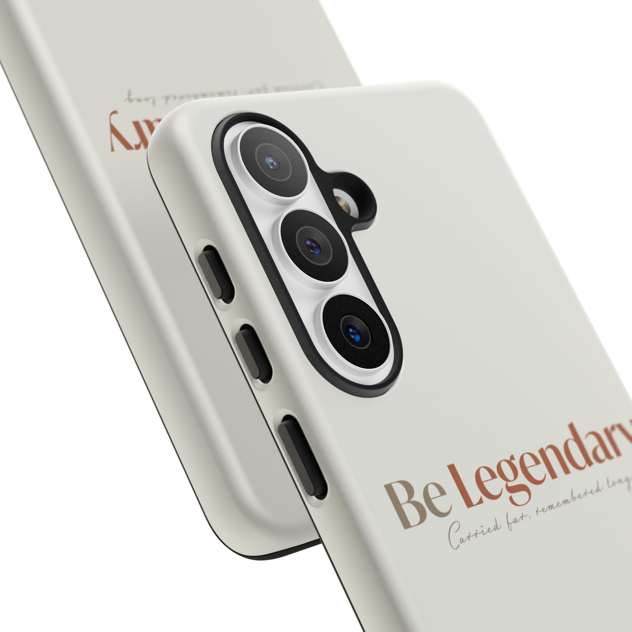 Be Legendary Tough Phone Case — Minimal Motivational Protective Cover