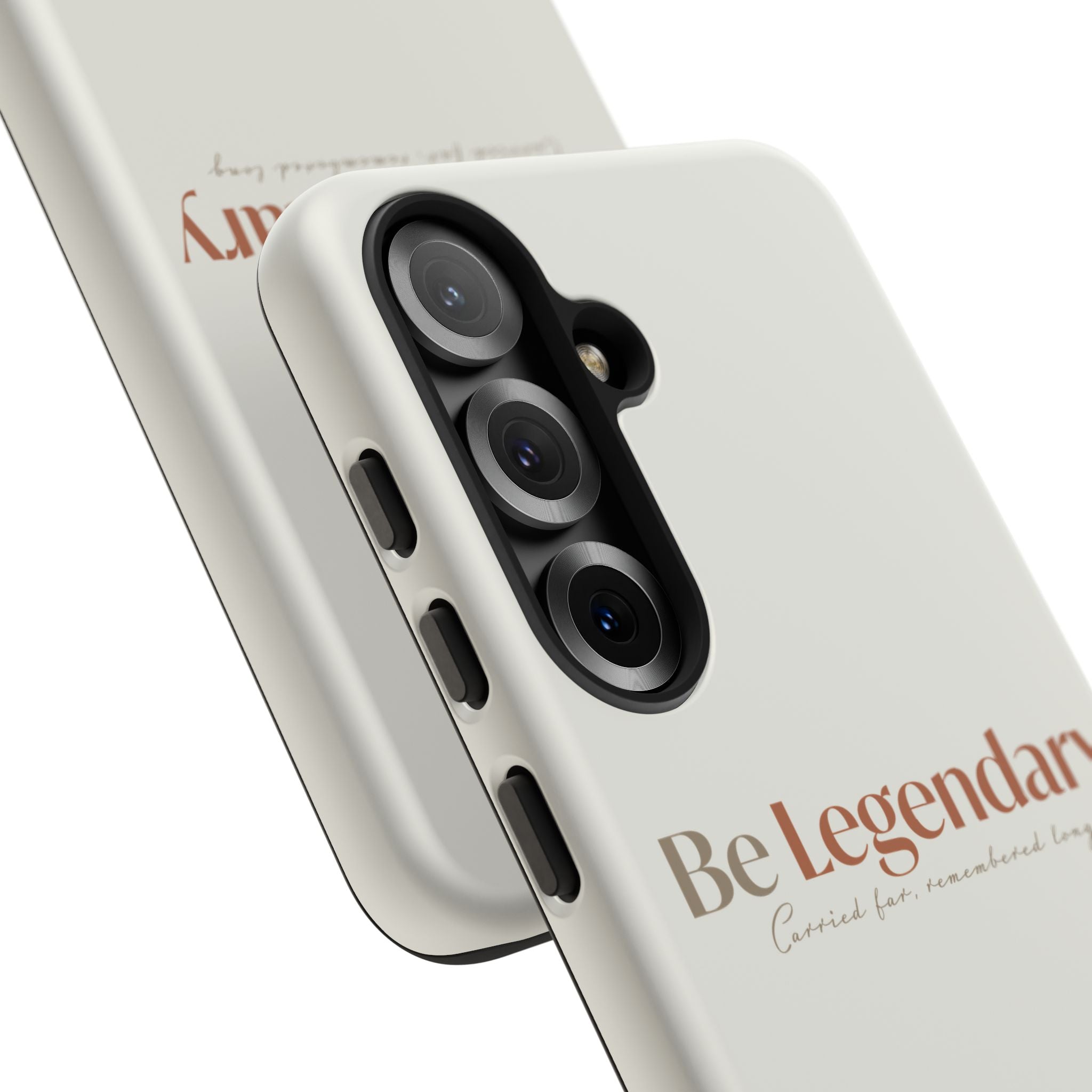 Be Legendary Tough Phone Case — Minimal Motivational Protective Cover