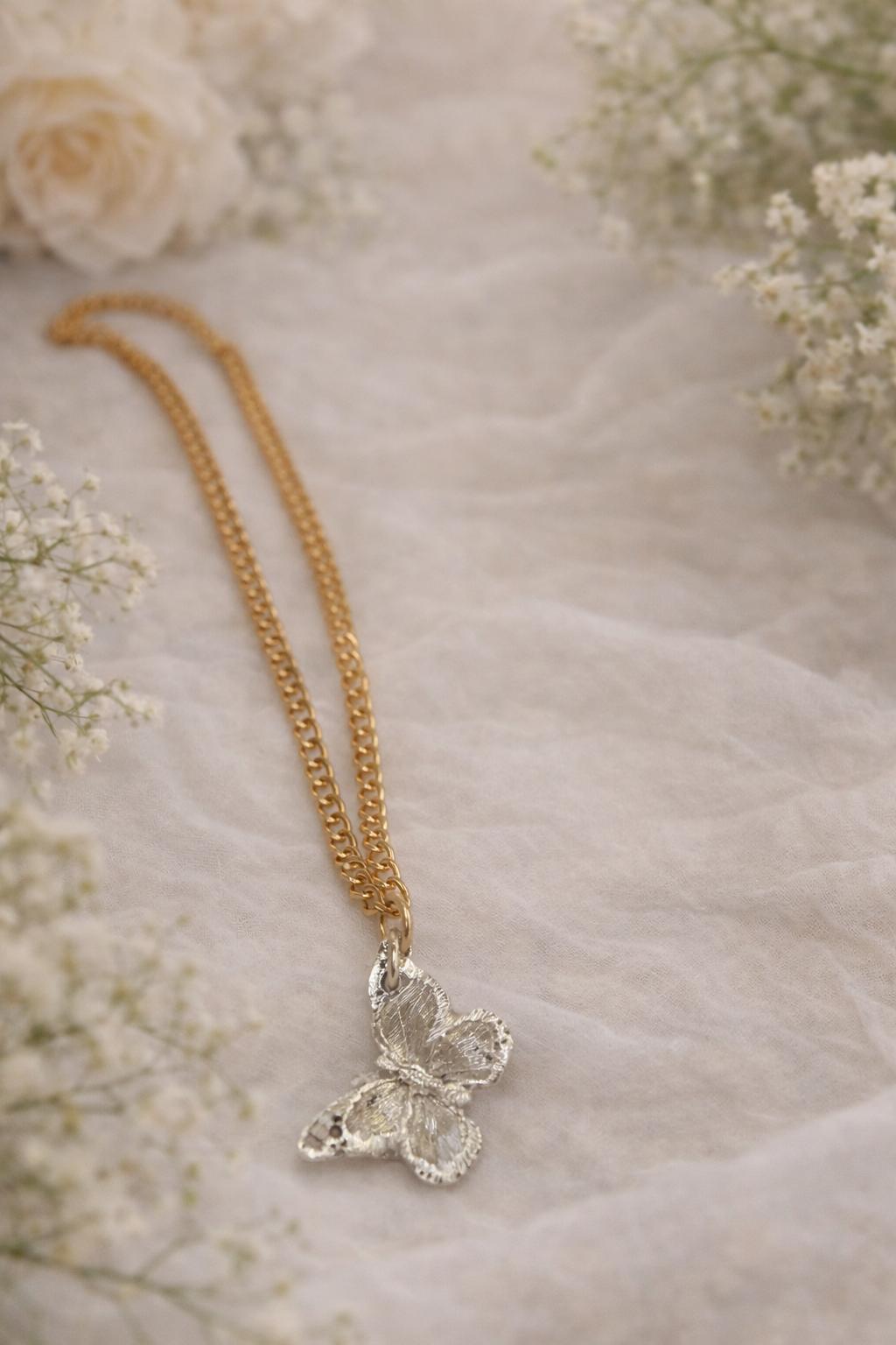 Bella 6 handmade sterling Silver pendant -Gold Plated necklace  — Bella Cork Studio