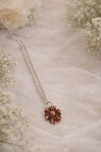 Bella 8 handmade copper pendant -Sterling Silver necklace — Bella Cork Studio