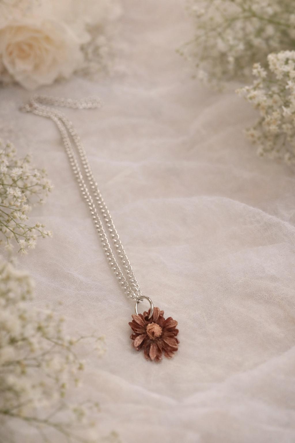 Bella 8 handmade copper pendant -Sterling Silver necklace — Bella Cork Studio