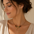 Fado Amber Ripple Necklace