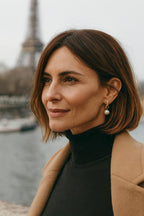 Aurora Pearl Hoop Earrings