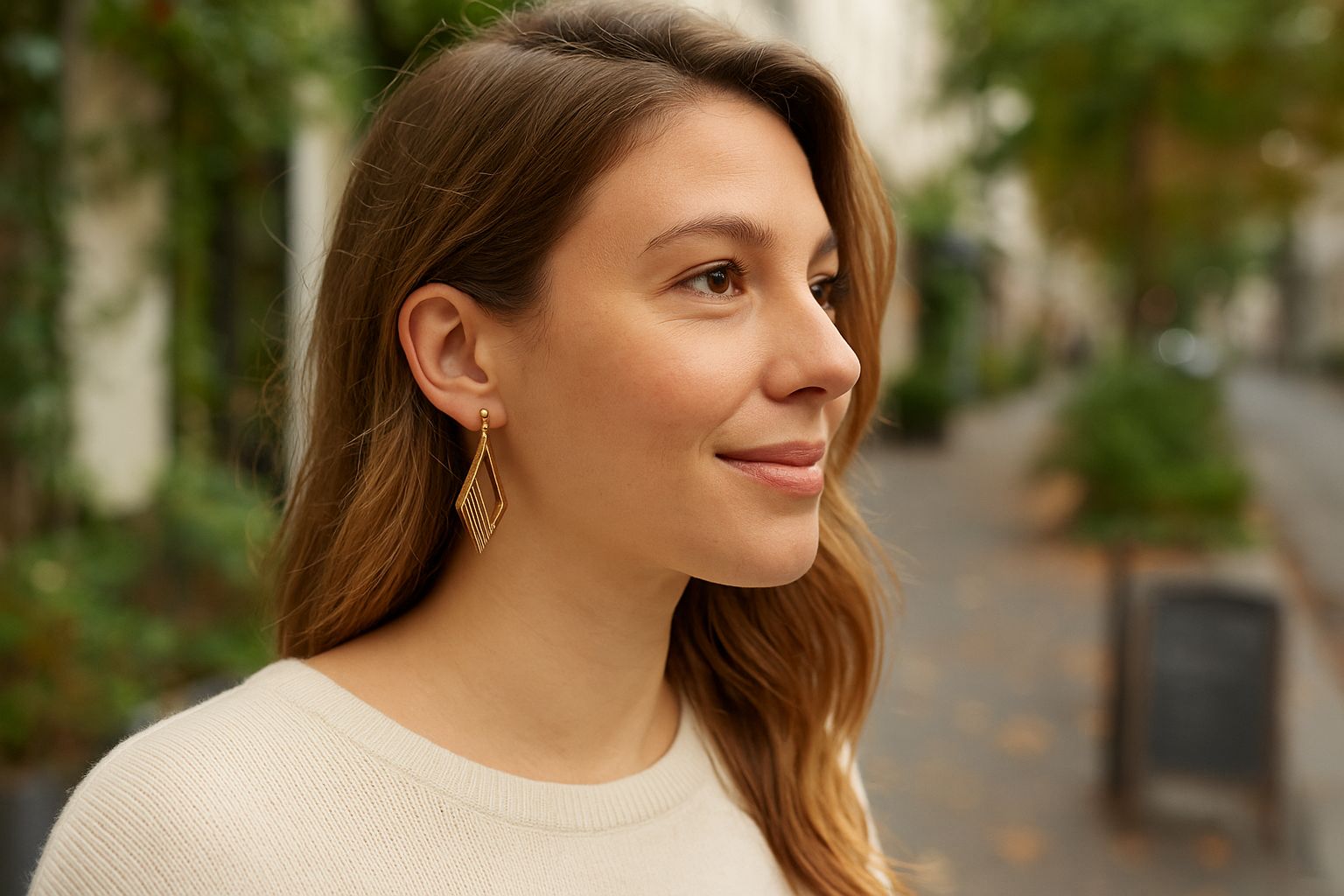 Golden Prism Earrings