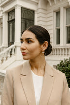Eternal Tide Earrings - handmade gold tone brass with fresh water pearl earrings — Bella Cork Studio