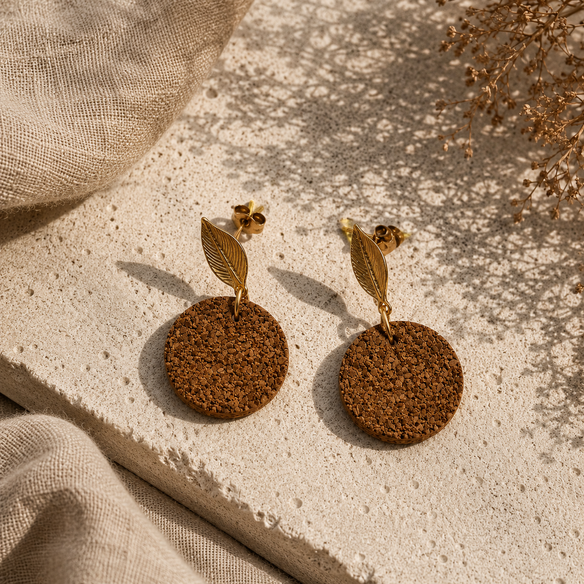 Laranja do Algarve Gold Earrings
