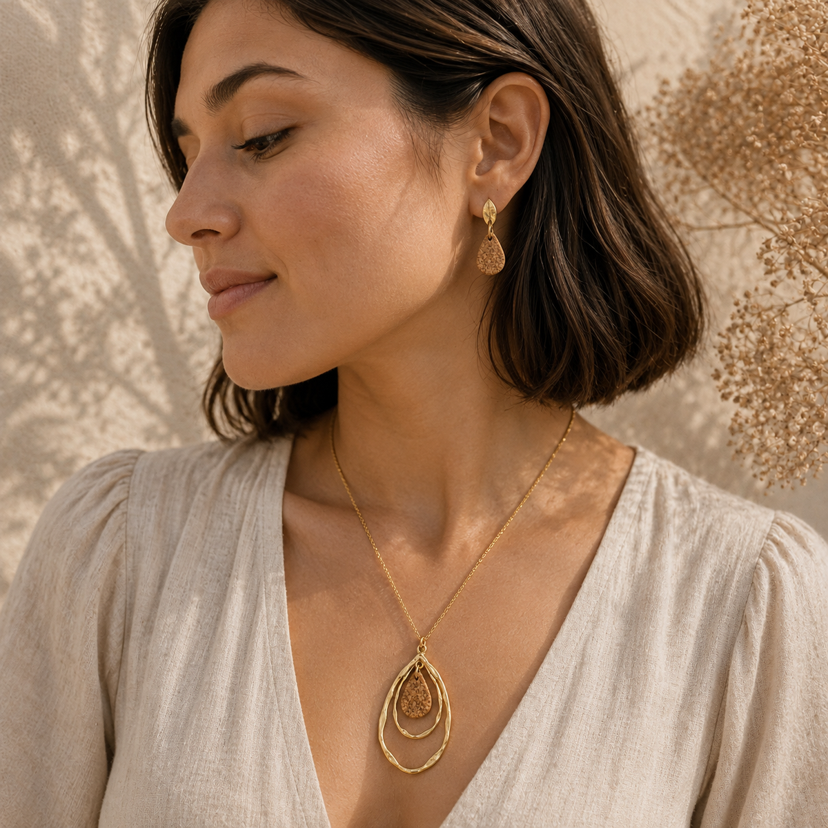 Pera Gold Earrings