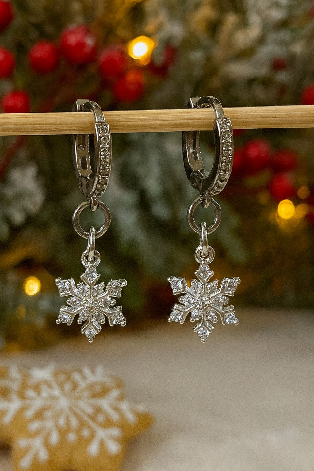 Silver Snowfall Earrings